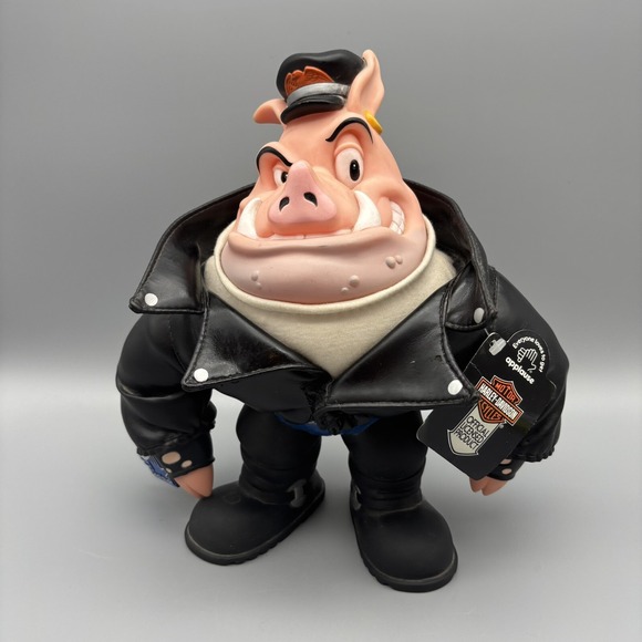 Other - Vintage Retired Harley Davidson Motorcycle Biker Johnny‎ Piglet Boar Hog Mascot